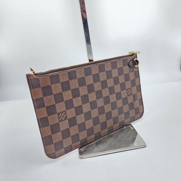 Louis Vuitton Neverfull GM Pochette in Damier Ebene | Good Condition - Picture 1 of 6
